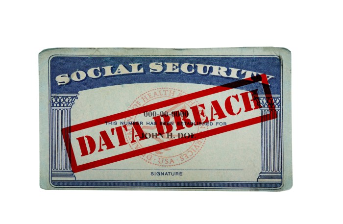 Data breach social security